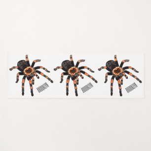 Tarantula cartoon illustration yoga mat