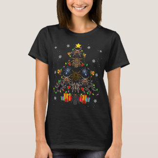 Tarantula Christmas Tree Funny Tarantula Lover Xma T-Shirt