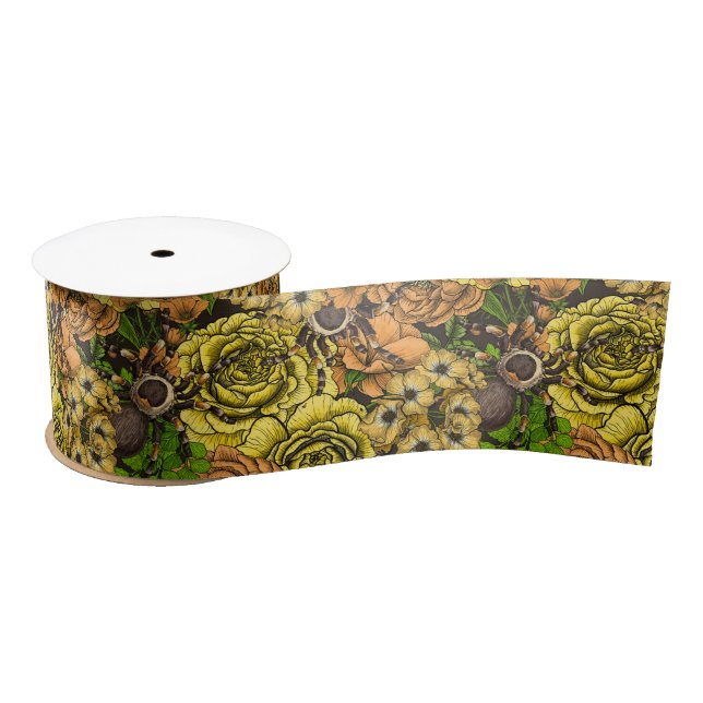 Tarantula garden 1 satin ribbon (Spool)