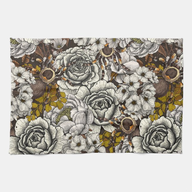 Tarantula garden 2 kitchen towel (Horizontal)