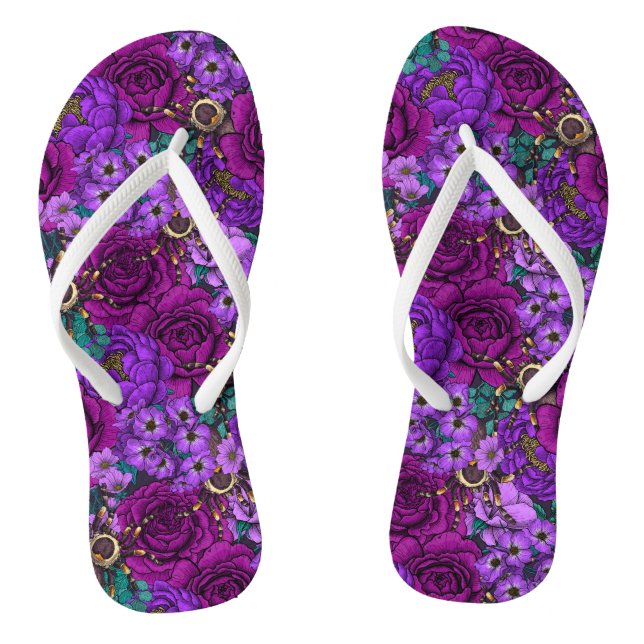 Tarantula garden 3 flip flops (Footbed)
