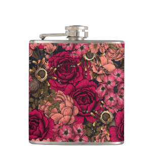 Tarantula garden 4 hip flask