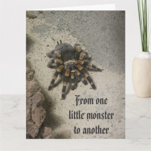 Tarantula Monster BIG Birthday Card