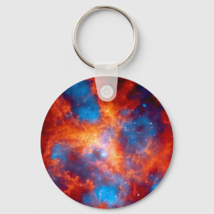 Tarantula Nebula Colourful Infrared Space Photo Keychain