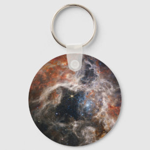 Tarantula Nebula James Webb telescope nasa stars s Keychain