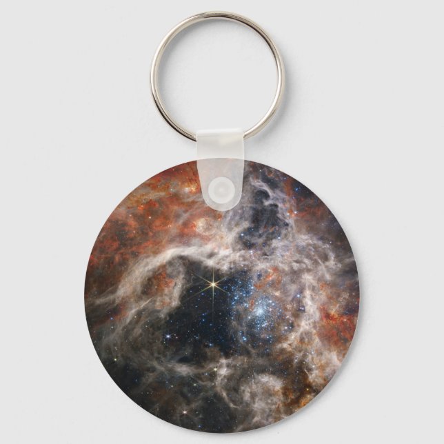 Tarantula Nebula James Webb telescope nasa stars s Keychain (Front)