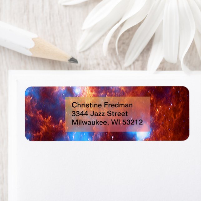 Tarantula Nebula Space Galaxy Blue Brown Address (Insitu)