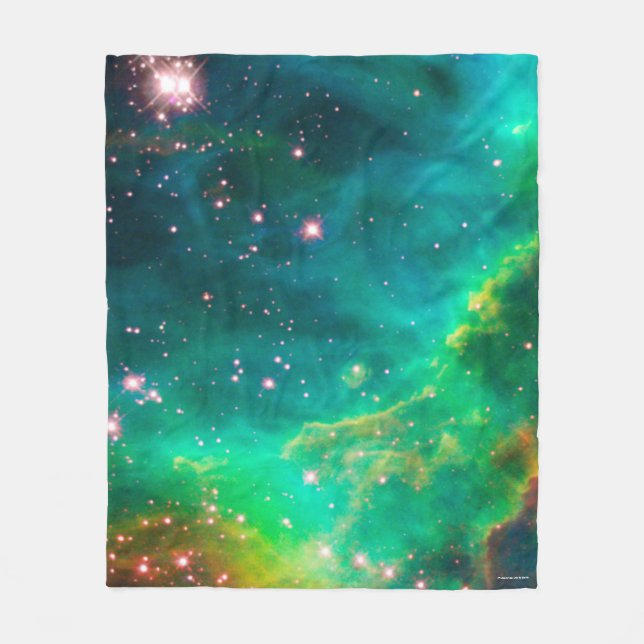 Tarantula Nebula Star Cluster Galaxy Image Fleece Blanket (Front)