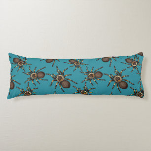 Tarantula on blue body pillow