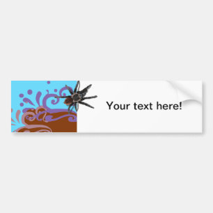 Tarantula on customizable car bumper stickers