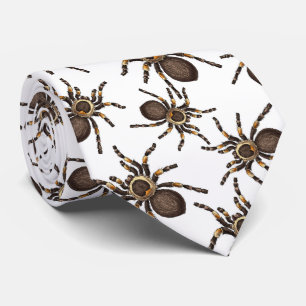 Tarantula on white tie