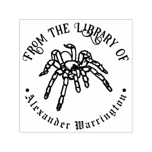 Tarantula Spider #2 Goth Library Book Name Self-inking Stamp