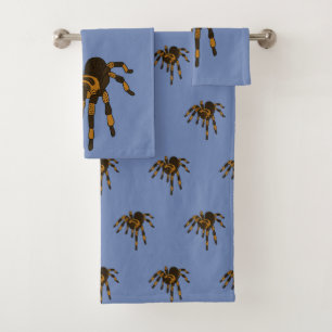 Tarantula spider bath towel set