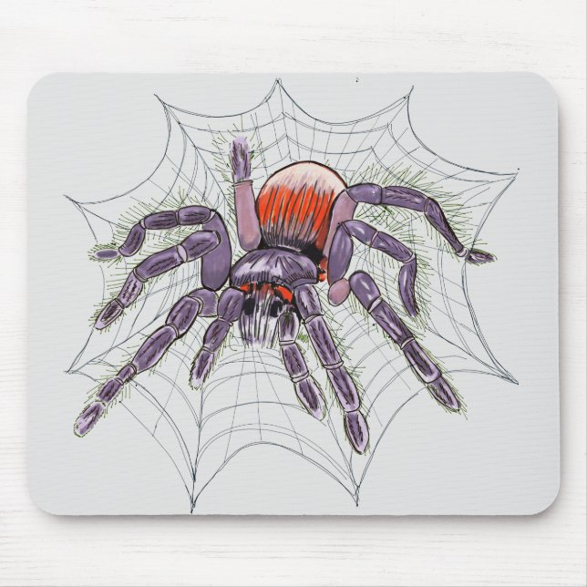 Tarantula Spider Creepy Original Drawing Mouse Pad (Front)