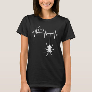 Tarantula Spiders Mom Mama Dad Heartbeat Heart T-Shirt