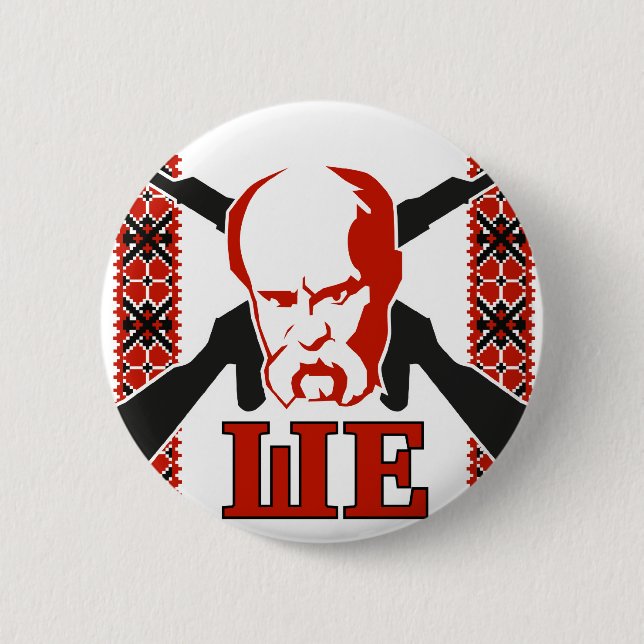 Taras Shevchenko 2 Inch Round Button (Front)
