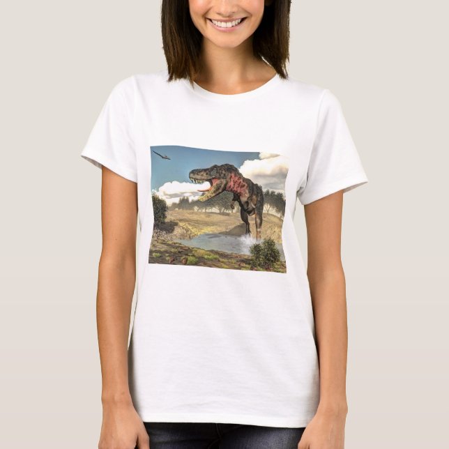 Tarbosaurus dinosaur - 3D render T-Shirt (Front)
