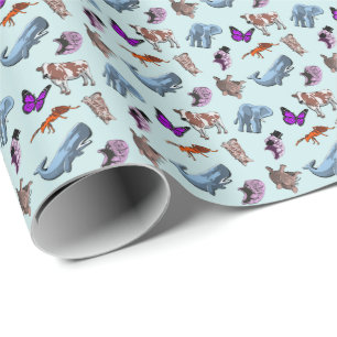 Tardigrade Animal Print Wrapping Paper
