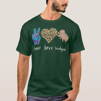 Tardigrade Love Peace Water Bear Microbiology Scie T-Shirt