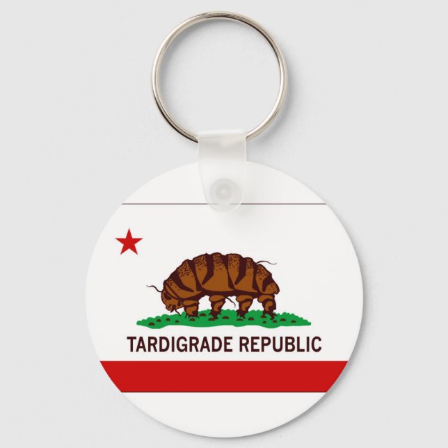 Tardigrade Republic Flag Keychain (Front)