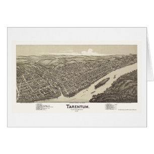Tarentum, carte panoramique de PA - 1901