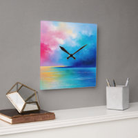 “Tarfarran” Pink and Blue Landscape Seascape
