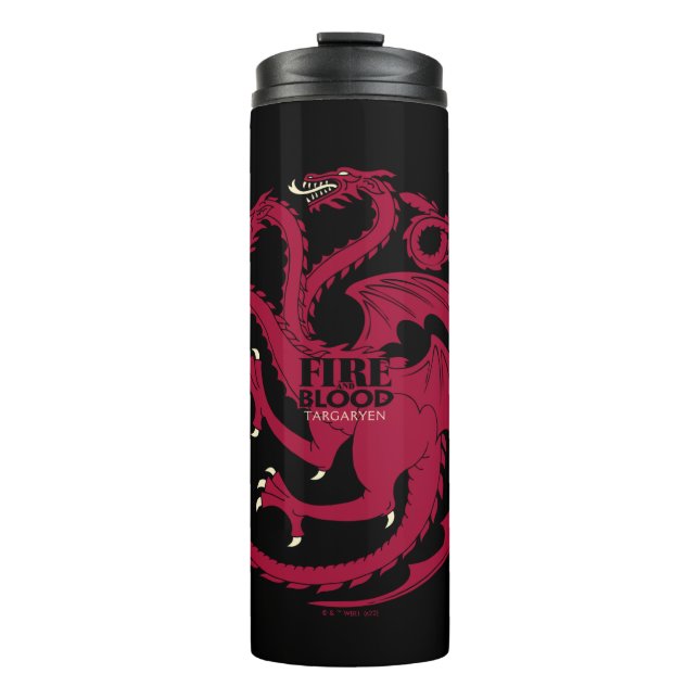 Targaryen Sigil - Fire & Blood Thermal Tumbler (Front)