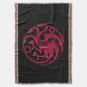 Targaryen Sigil - Fire & Blood Throw Blanket