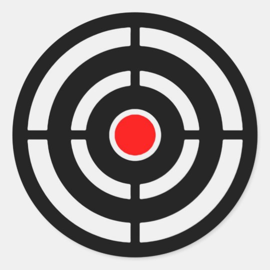 Target 2 classic round sticker