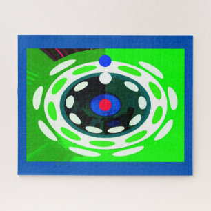 Target abstract digital art jigsaw puzzle