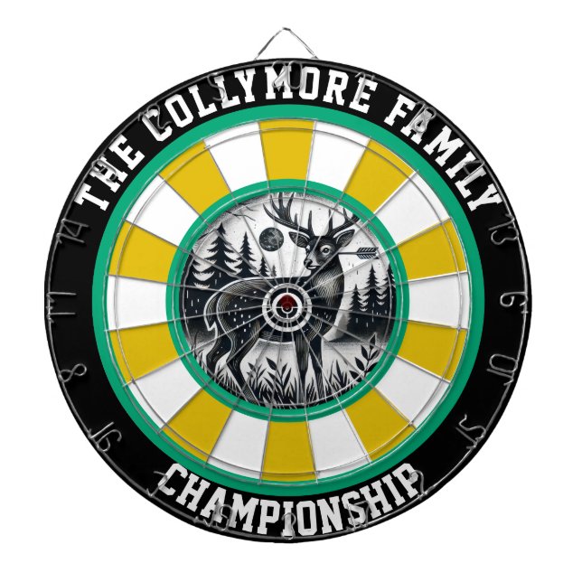 Target Art of Forest Deer Dartboard (Front)