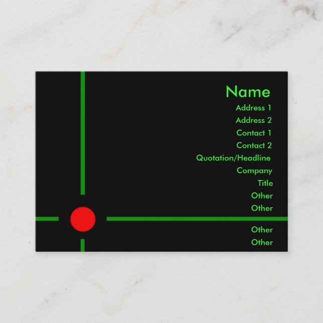 Target Business Card (Front)