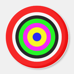 Target, coloured circles magnet