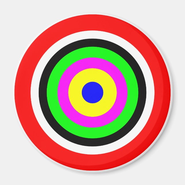 Target, coloured circles magnet (Front)
