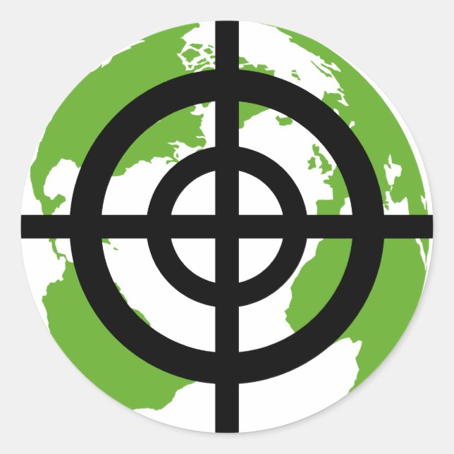 Target Earth Environment crossfades Classic Round Sticker (Front)