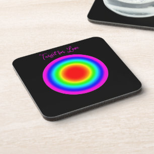 Target for Love – Pride Art Coaster