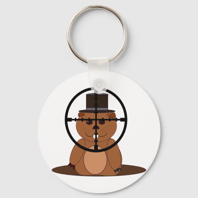 Target: groundhog keychain (Front)