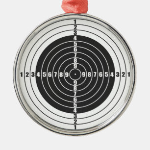 target metal ornament
