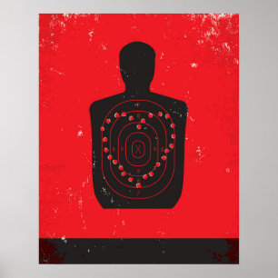 Target Practice Heart Poster