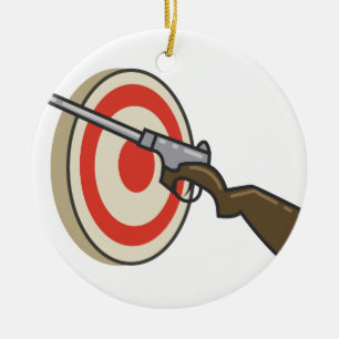 Target Shoot Ceramic Ornament