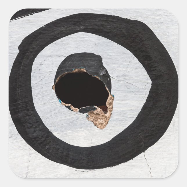 target tears up square sticker (Front)