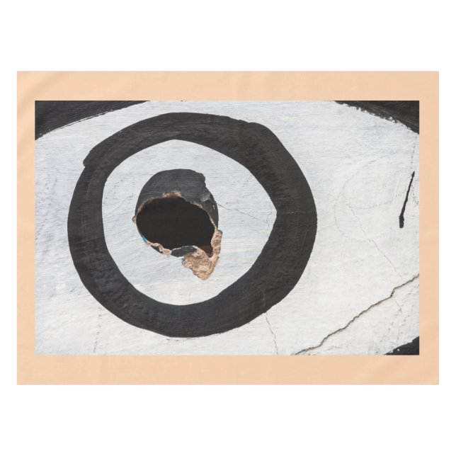 target tears up tablecloth (Front (Horizontal))