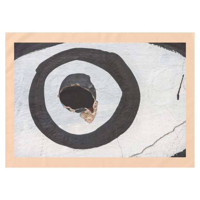 target tears up tablecloth (Front (Horizontal))