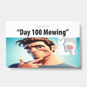 Targeta Mewing Badge