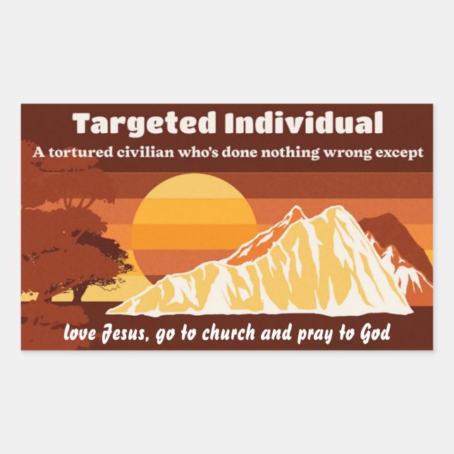 Targeted Individual Custom Text Response Sticker (Front)