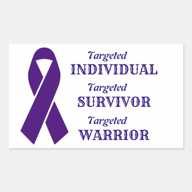 Targeted Individuals Awareness Survivor Warrior Sticker (Front)