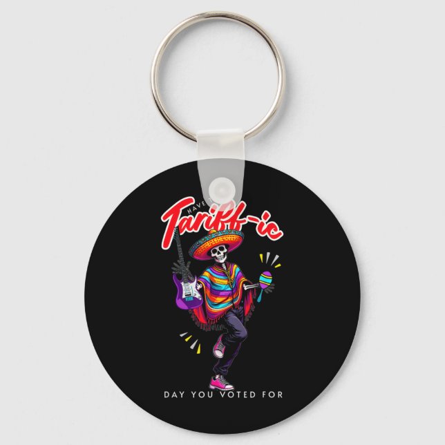Tariff This Voting For Him Anti Trump Tariffs Suck Keychain (Front)