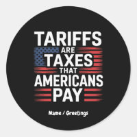 Tariffs Are Taxes That Americans Pay Bold Message