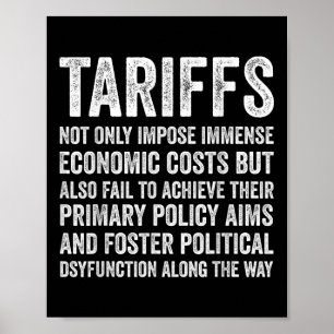 Tariffs Funny Tariff Economics Political Poster