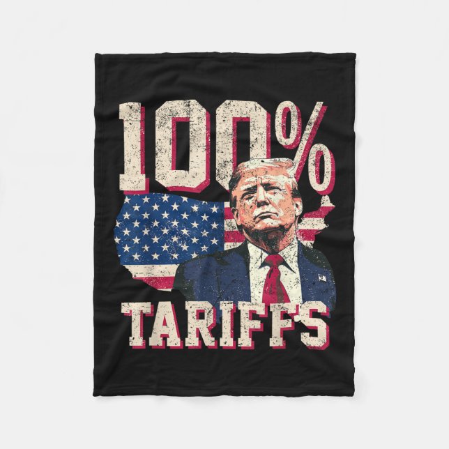 Tariffs Tarrifs Tarriffs100%  Fleece Blanket (Front)